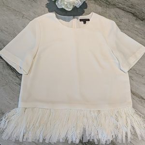 Banana Republic Fringe Short Sleeve Shirt